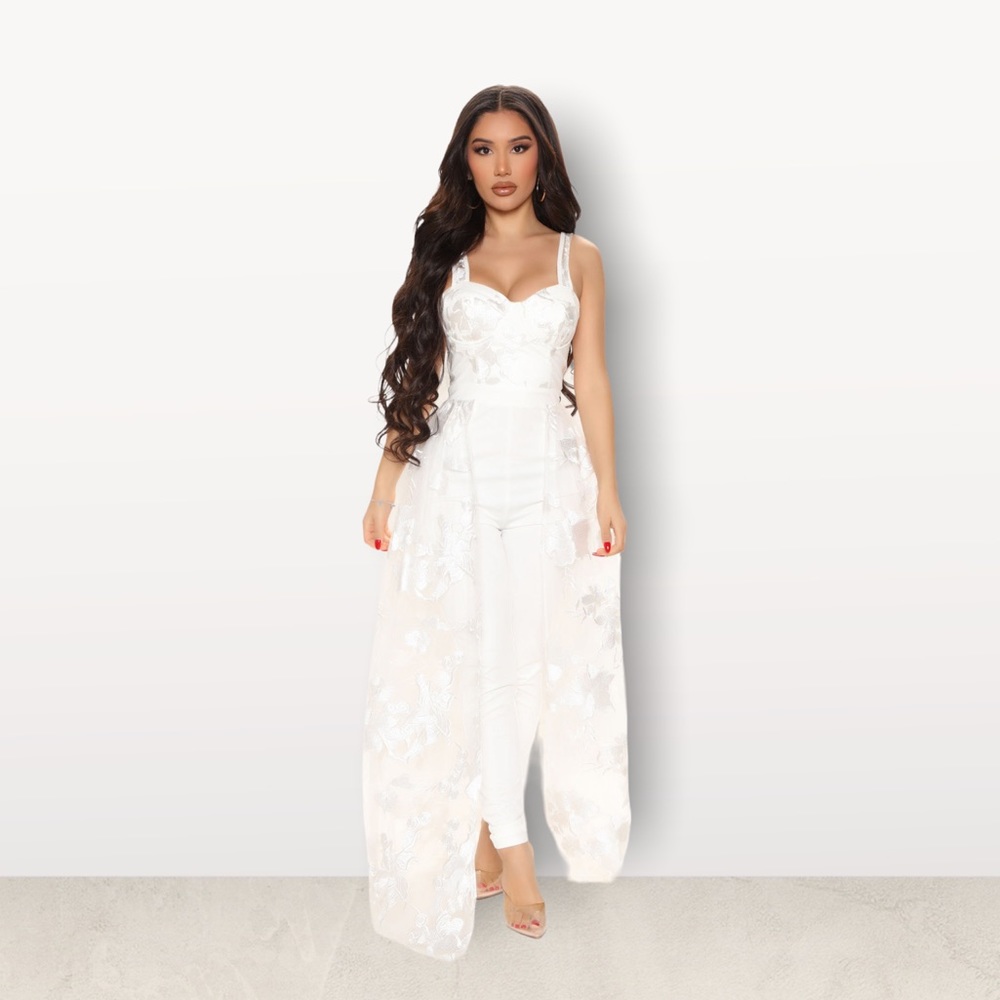 Fashion Nova Love and Lace Jumpsuit